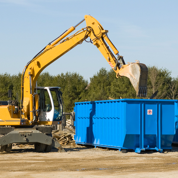 are there any restrictions on where a residential dumpster can be placed in Graham FL